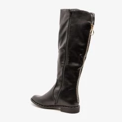 Bamboo Shoes Subtle Details Riding Boot