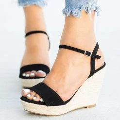 Soda Shoes Newest Arrivals Espadrille Open-toe Wedges