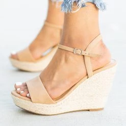 Soda Shoes Newest Arrivals Espadrille Open-toe Wedges