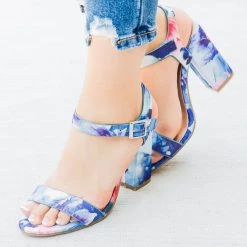 Bamboo Shoes Summer Fun Chunky Heels