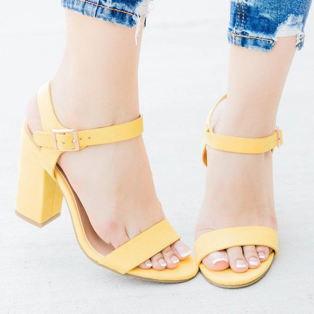 Bamboo Shoes Summer Fun Chunky Heels 10 Bamboo Shoes Summer Fun Chunky Heels