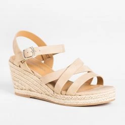 City Classified Shoes Summer Strappy Espadrille Wedges Newest Arrivals