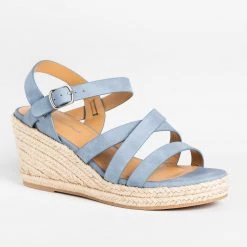 City Classified Shoes Summer Strappy Espadrille Wedges Newest Arrivals