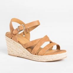 City Classified Shoes Summer Strappy Espadrille Wedges Newest Arrivals