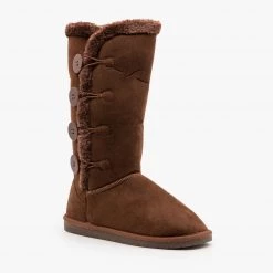 Forever Newest Arrivals Super Cozy Button Boots