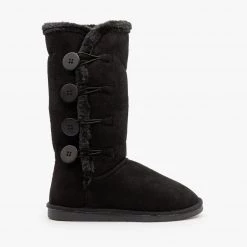 Forever Newest Arrivals Super Cozy Button Boots