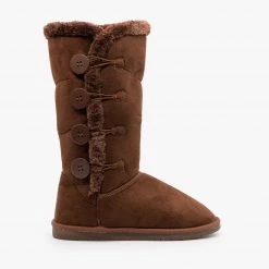Forever Newest Arrivals Super Cozy Button Boots