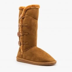 Forever Newest Arrivals Super Cozy Button Boots