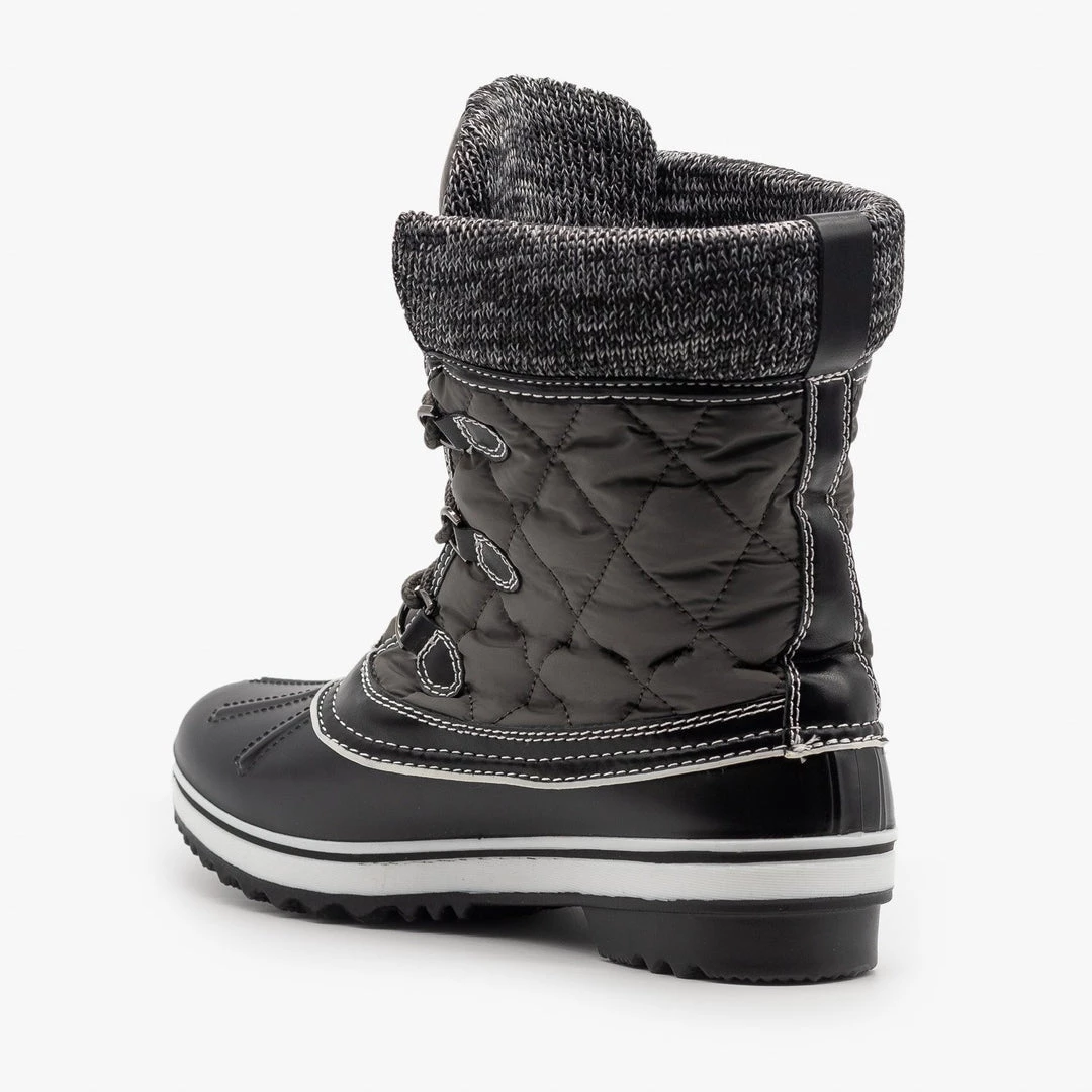 Forever Sweater Cuff Quilted Snow Boots Newest Arrivals 2 Forever Sweater Cuff Quilted Snow Boots Newest Arrivals