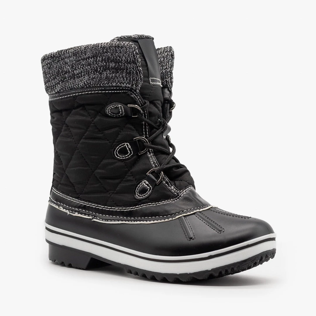 Forever Sweater Cuff Quilted Snow Boots Newest Arrivals 4 Forever Sweater Cuff Quilted Snow Boots Newest Arrivals