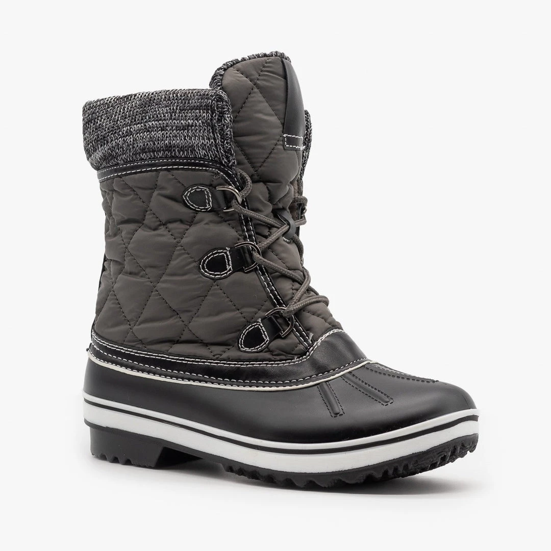 Forever Sweater Cuff Quilted Snow Boots Newest Arrivals 1 Forever Sweater Cuff Quilted Snow Boots Newest Arrivals