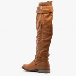 Forever Newest Arrivals Sweater Cuffed Knee High Boots FINAL SALE