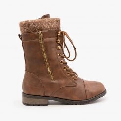 Forever Sweater Knit Combat Boots FINAL SALE