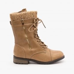 Forever Sweater Knit Combat Boots FINAL SALE