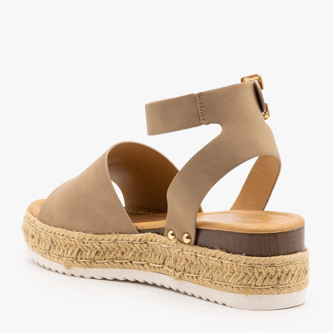 Top Moda Sweet And Simple Espadrille Platform Sandals 6 Top Moda Sweet And Simple Espadrille Platform Sandals