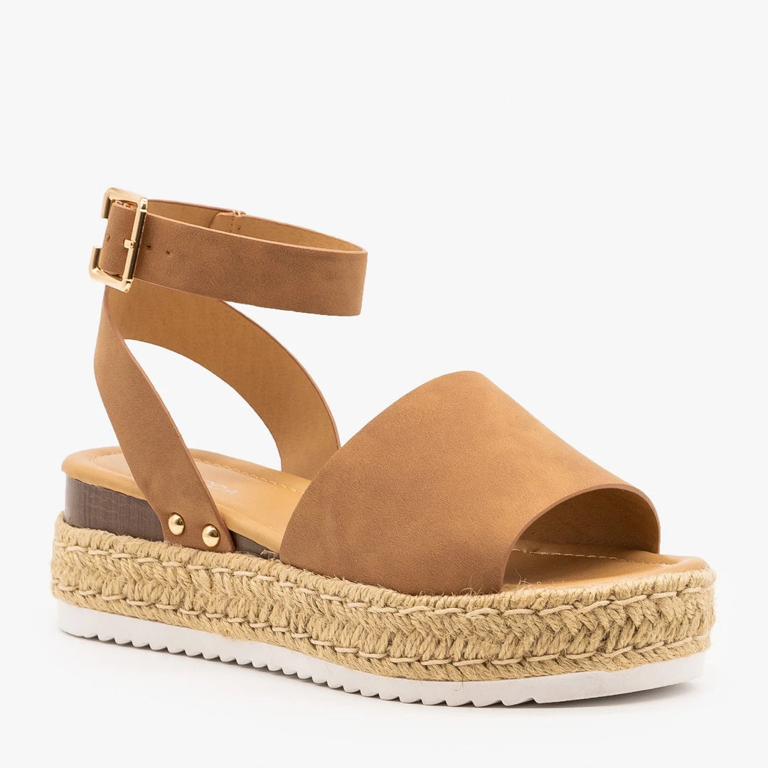 Top Moda Sweet And Simple Espadrille Platform Sandals 3 Top Moda Sweet And Simple Espadrille Platform Sandals