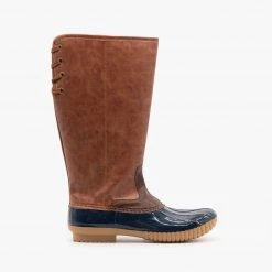 Yoki Tall Faux Leather Duck Boots FINAL SALE