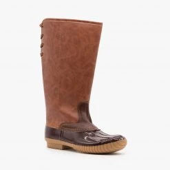 Yoki Tall Faux Leather Duck Boots FINAL SALE