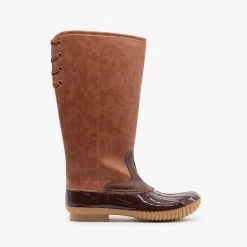 Yoki Tall Faux Leather Duck Boots FINAL SALE