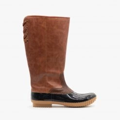 Yoki Tall Faux Leather Duck Boots FINAL SALE