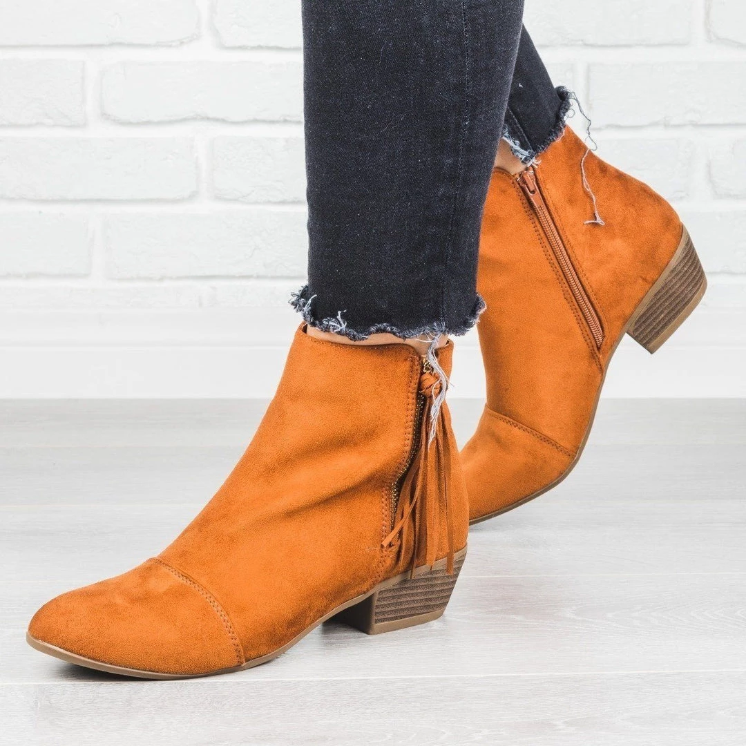 Nature Breeze Tassel Zipper Pull Booties Newest Arrivals 7 Nature Breeze Tassel Zipper Pull Booties Newest Arrivals