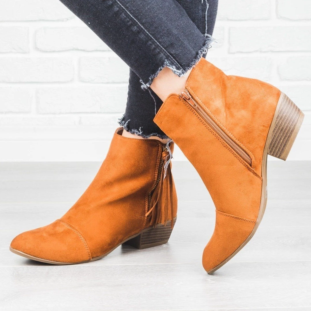 Nature Breeze Tassel Zipper Pull Booties Newest Arrivals 10 Nature Breeze Tassel Zipper Pull Booties Newest Arrivals