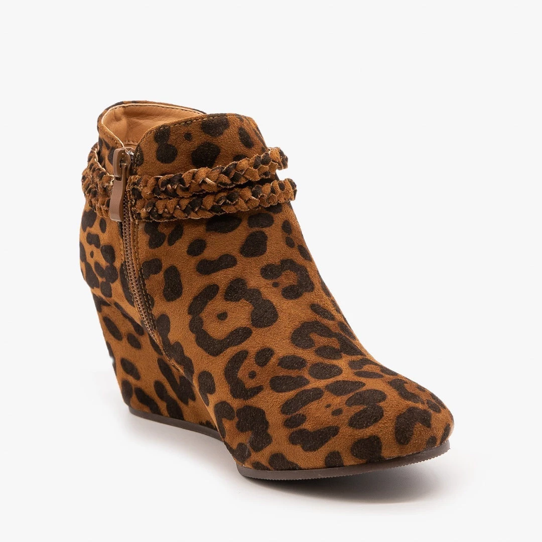 Mata Newest Arrivals Tasseled Animal Print Booties FINAL SALE 3 Mata Newest Arrivals Tasseled Animal Print Booties FINAL SALE