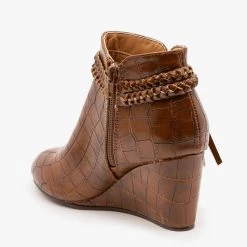 Mata Tasseled Crocodile Print Booties 5 Mata Tasseled Crocodile Print Booties