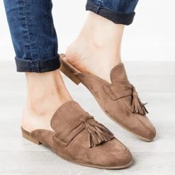 Refresh Newest Arrivals Tasseled Loafer Mules