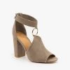 Qupid Shoes Newest Arrivals Textured Chunky Heels