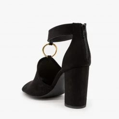 Qupid Shoes Newest Arrivals Textured Chunky Heels