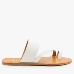 Mixx Shoes Textured Cross Strap Sandals Newest Arrivals