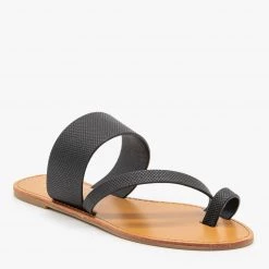 Mixx Shoes Textured Cross Strap Sandals Newest Arrivals