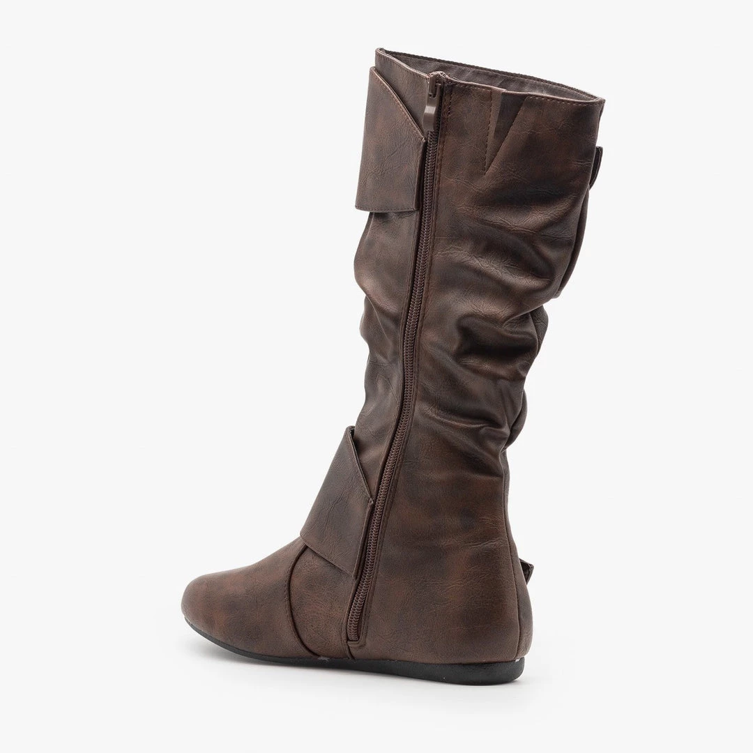 Forever Newest Arrivals Thick Strap Buckle Boots FINAL SALE 3 Forever Newest Arrivals Thick Strap Buckle Boots FINAL SALE