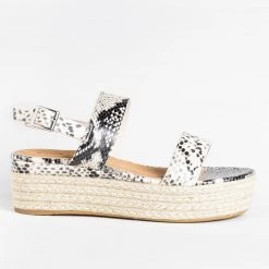 Bamboo Shoes Newest Arrivals Thick Strap Espadrille Flatforms