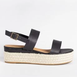 Bamboo Shoes Newest Arrivals Thick Strap Espadrille Flatforms