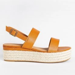 Bamboo Shoes Newest Arrivals Thick Strap Espadrille Flatforms