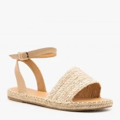 Bella Marie Newest Arrivals Thick Strap Open-Toe Espadrille Sandals
