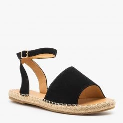 Bella Marie Newest Arrivals Thick Strap Open-Toe Espadrille Sandals