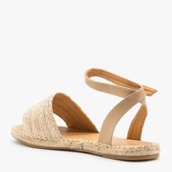 Bella Marie Newest Arrivals Thick Strap Open-Toe Espadrille Sandals