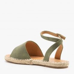 Bella Marie Newest Arrivals Thick Strap Open-Toe Espadrille Sandals
