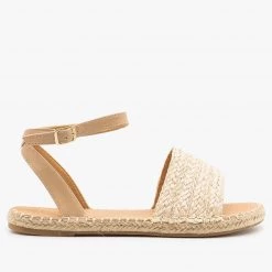 Bella Marie Newest Arrivals Thick Strap Open-Toe Espadrille Sandals