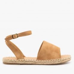 Bella Marie Newest Arrivals Thick Strap Open-Toe Espadrille Sandals