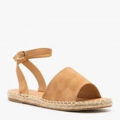 Bella Marie Newest Arrivals Thick Strap Open-Toe Espadrille Sandals
