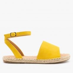 Bella Marie Newest Arrivals Thick Strap Open-Toe Espadrille Sandals