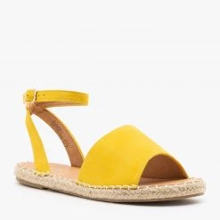 Bella Marie Newest Arrivals Thick Strap Open-Toe Espadrille Sandals