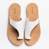 Qupid Shoes Newest Arrivals Thick Strap Toe-Hold Sandals