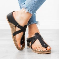 Forever Thong Wedge Sandals Newest Arrivals