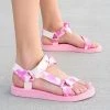 Forever Newest Arrivals Tiara Pink Tie Dye Sandals
