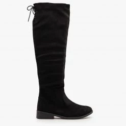 Weeboo Tie Back Knee High Boots
